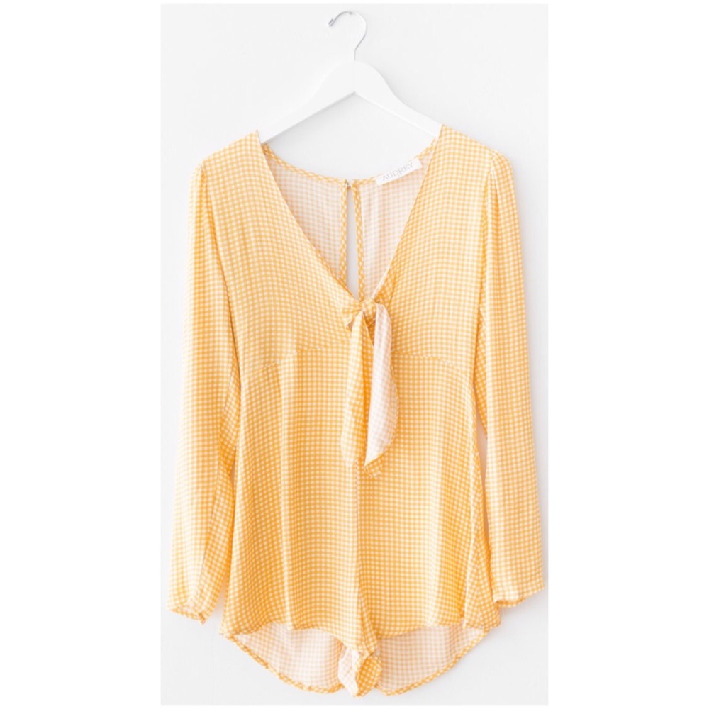 Checkered Romper - Size M